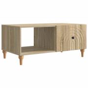 vidaXL Kaffeebord Sonoma-ek 90 x 50 x 40 cm Konstruerat trä