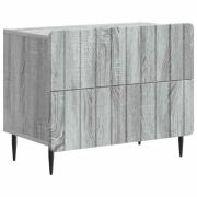 vidaXL Nattduksbord Grå sonoma-ek 62 x 34,5 x 49,5 cm Konstruerat trä
