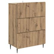 vidaXL Lådans skåp Artisan-ek 66 x 34,5 x 92 cm Konstruerat trä
