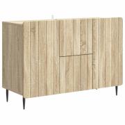 vidaXL Sideboard med låda Sonoma-ek 89 x 34,5 x 62 cm Konstruerat trä