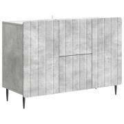 vidaXL Sideboard med låda Betonggrå 89 x 34,5 x 62 cm Konstruerat trä
