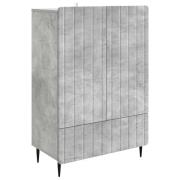 vidaXL Sideboard med låda Betonggrå 66 x 34,5 x 97 cm Konstruerat trä