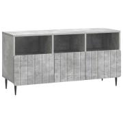 vidaXL TV-skåp med låda Betonggrå 102 x 34,5 x 50 cm Konstruerat trä