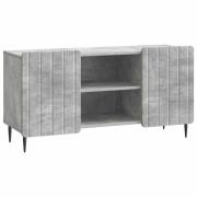 vidaXL TV-skåp Betonggrå 102 x 34,5 x 52 cm Konstruerat trä