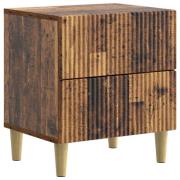 vidaXL Nattduksbord Gammalt trä 43 x 34,5 x 48 cm Konstruerat trä