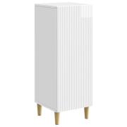 vidaXL Sideboard Vit högglans 33 x 34,5 x 90 cm Konstruerat trä