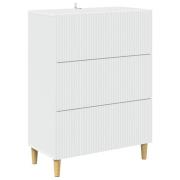 vidaXL Lådans skåp Vit 66 x 34,5 x 90 cm Konstruerat trä