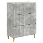 vidaXL Lådans skåp Betonggrå 66 x 34,5 x 90 cm Konstruerat trä