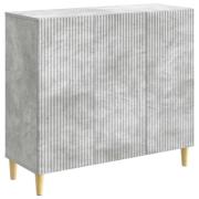 vidaXL Sideboard Betonggrå 89 x 34,5 x 80 cm Konstruerat trä