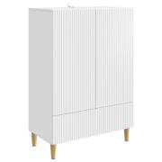 vidaXL Sideboard med låda Vit 66 x 34,5 x 95 cm Konstruerat trä
