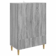 vidaXL Sideboard Grå sonoma-ek 66 x 34,5 x 95 cm Konstruerat trä