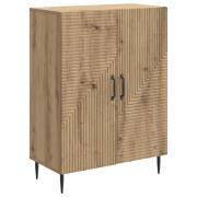 vidaXL Sideboard Artisan-ek 66 x 34,5 x 89,5 cm Konstruerat trä