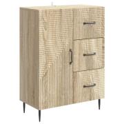 vidaXL Sideboard Sonoma-ek 66 x 34,5 x 89,5 cm Konstruerat trä
