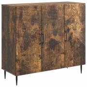 vidaXL Sideboard Rökt ek 89 x 34,5 x 80 cm Konstruerat trä