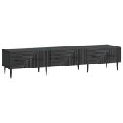 vidaXL TV-skåp med låda Svart 147 x 34,5 x 30 cm Konstruerat trä