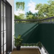 vidaXL Balkong Skärm Mörkgrön 110 x 500 cm Oxford Tyg