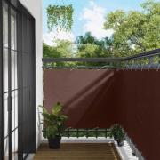 vidaXL Balkong Skärm Brun 110 x 300 cm Oxford Tyg