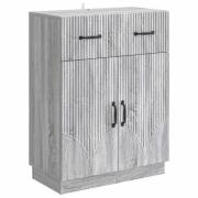 vidaXL Sideboard Grå sonoma-ek 66 x 34,5 x 87 cm Konstruerat trä
