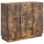 vidaXL Sideboard Rökt ek 89 x 34,5 x 77 cm Konstruerat trä