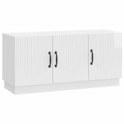 vidaXL TV-skåp Vit högglans 99 x 34,5 x 47 cm Konstruerat trä