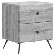 vidaXL Nattduksbord Grå sonoma-ek 43 x 34,5 x 47,5 cm Konstruerat trä