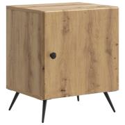 vidaXL Nattduksbord Artisan-ek 43 x 34,5 x 50 cm Konstruerat trä
