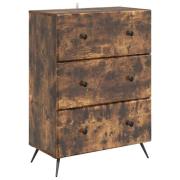 vidaXL Lådans skåp Rökt ek 66 x 34,5 x 90 cm Konstruerat trä