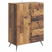 vidaXL Sideboard Gammalt trä 66 x 34,5 x 90 cm Konstruerat trä