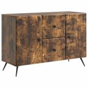 vidaXL Sideboard med låda Rökt ek 89 x 34,5 x 60 cm Konstruerat trä