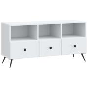 vidaXL TV-skåp med låda Vit 102 x 34,5 x 50 cm Konstruerat trä