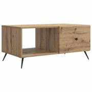 vidaXL Kaffeebord Artisan-ek 90 x 50 x 40 cm Konstruerat trä