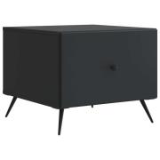 vidaXL Kaffeebord med låda Svart 49 x 50 x 40 cm Konstruerat trä