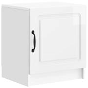 vidaXL Nattduksbord Vit högglans 43 x 34,5 x 47 cm Konstruerat trä