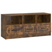 vidaXL TV-skåp med låda Rökt ek 102 x 34,5 x 47 cm Konstruerat trä
