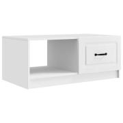 vidaXL Kaffeebord Vit 90 x 50 x 37 cm Konstruerat trä