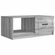 vidaXL Kaffeebord Grå sonoma-ek 90 x 50 x 37 cm Konstruerat trä