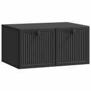 vidaXL Väggmonterad TV-bänk Svart 59,5 x 41 x 30 cm Konstruerat trä