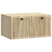 vidaXL Väggmonterad TV-bänk Väggmonterad Sonoma-ek 59,5 x 41 x 30 cm