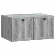 vidaXL Väggmonterad TV-bänk Grå sonoma-ek 59,5 x 41 x 30 cm