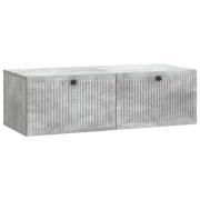 vidaXL Väggmonterad TV-bänk Betonggrå 98 x 41 x 30 cm Konstruerat trä