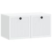 vidaXL Väggmonterad TV-bänk Vit 59,5 x 31 x 30 cm Konstruerat trä