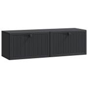 vidaXL Väggmonterad TV-bänk Svart 98 x 31 x 30 cm Konstruerat trä