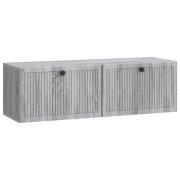 vidaXL Väggmonterad TV-bänk Väggmonterad Grå sonoma-ek 98 x 31 x 30 cm