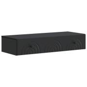 vidaXL Väggmonterad sidobord Svart 87,5 x 34,5 x 17 cm Konstruerat trä