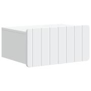 vidaXL Väggmonterat Sängbord Vit 49 x 34,5 x 24 cm Konstruerat trä