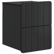 vidaXL Väggmonterat Sängbord Svart 33 x 34,5 x 43 cm Konstruerat trä