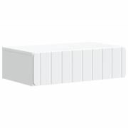 vidaXL Väggmonterad sidobord Vit 59 x 34,5 x 17 cm Konstruerat trä