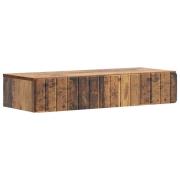 vidaXL Väggmonterad sidobord Gammalt trä 87,5 x 34,5 x 17 cm