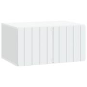 vidaXL Väggmonterad TV-bänk Vit 59,5 x 41 x 30 cm Konstruerat trä