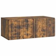 vidaXL Väggmonterad TV-bänk Rökt ek 78,5 x 41 x 30 cm Konstruerat trä
